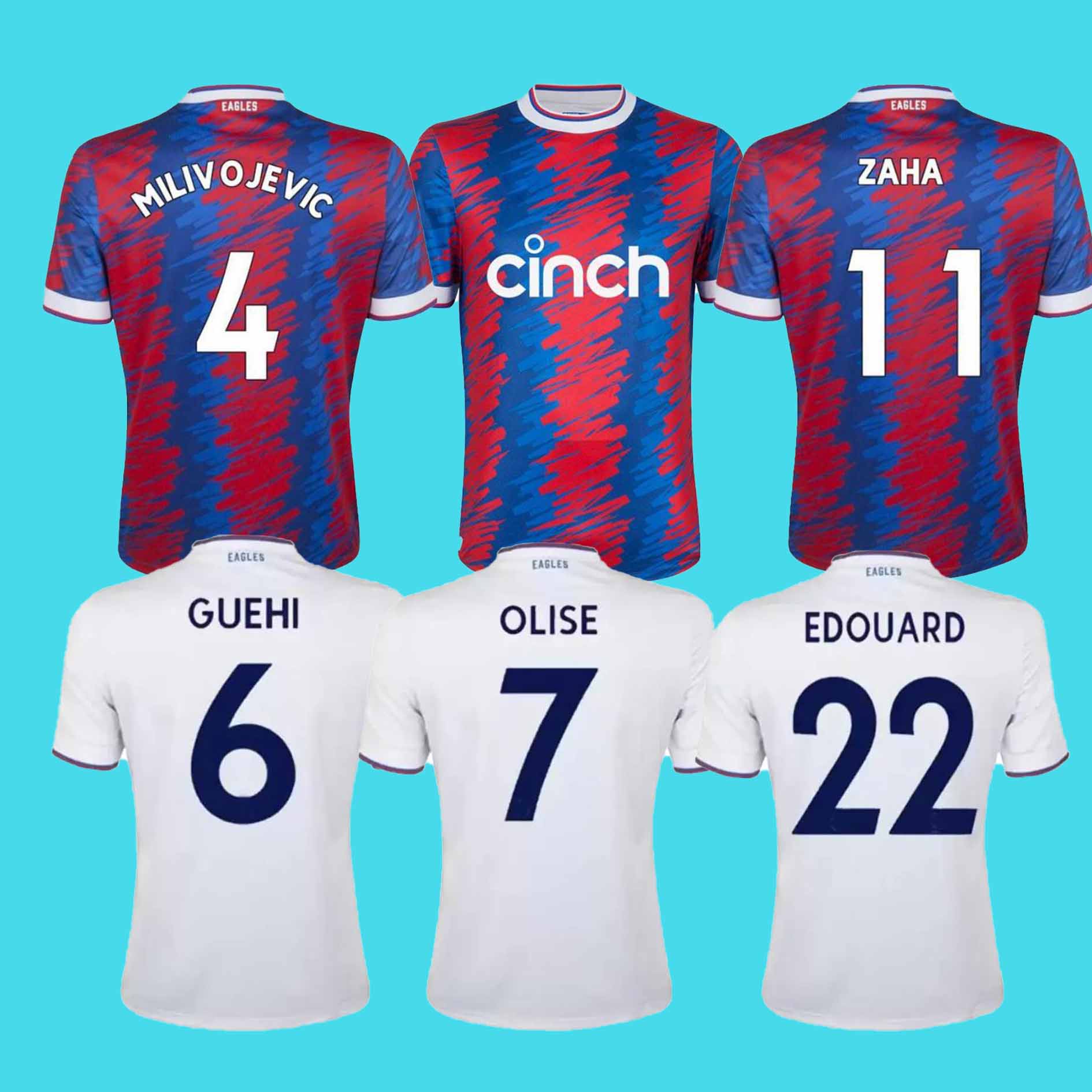

22/23 Palace Soccer Jerseys Zaha MILIVOJEVIC TOWNSEND SAKHO BENTEKE MATETA EZE McARTHUR CPFC 2022 2023 EAGLES men kids Kits sock Full sets Football Shir, Green