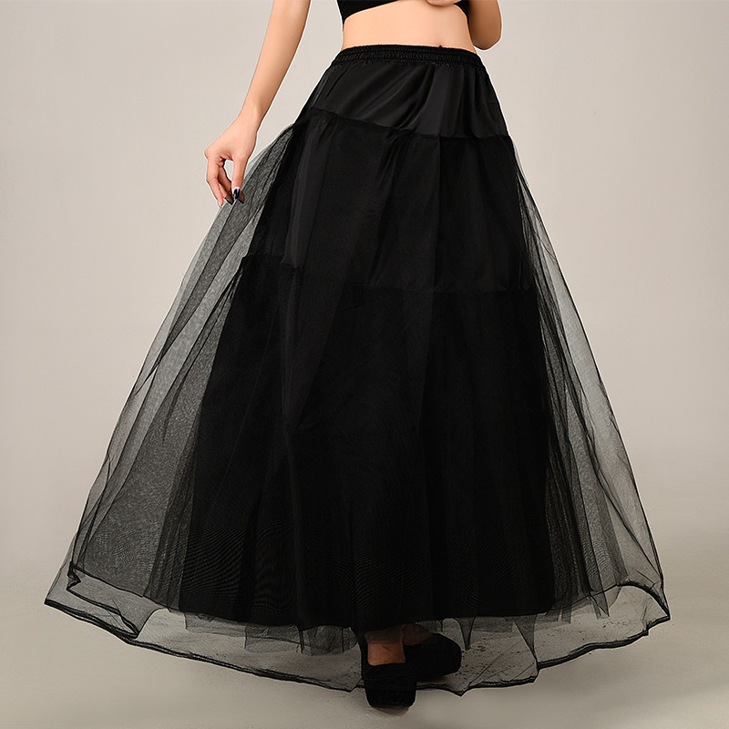 Sous-vêtements de robe de mariée pour femmes - Pagniot de filet dur à 3 couches, doublure non hopned confortable