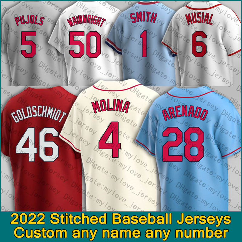 

28 Nolan Arenado Baseball Jersey Yadier Molina 48 Harrison Bader St. Louis''Cardinals''Albert Pujols Adam Wainwright Paul Goldschmidt Ozzie Smith Matt Carpenter, Man custom jersey (hq)