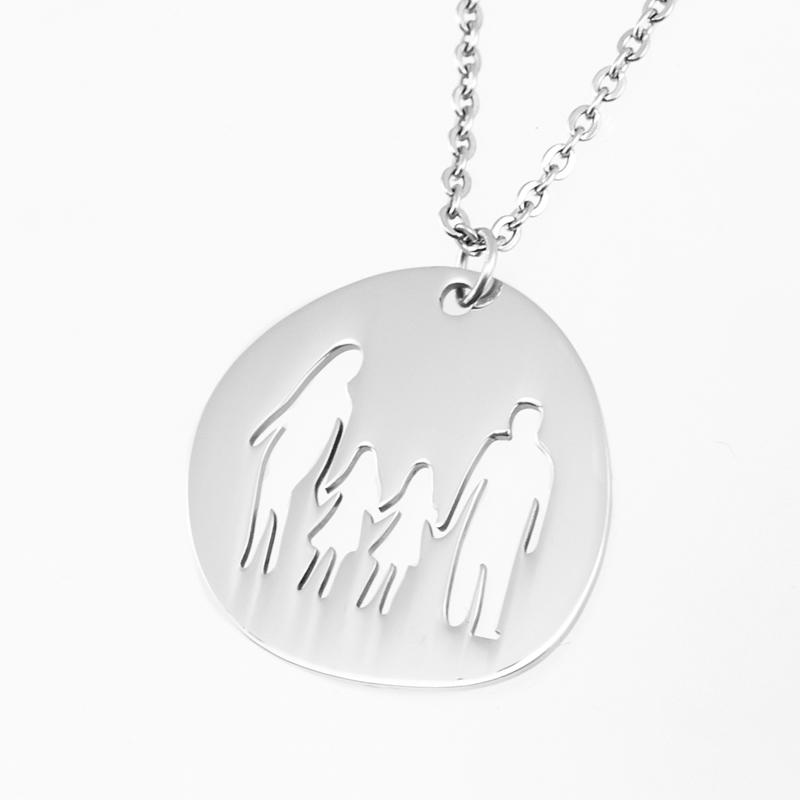 

Pendant Necklaces Family Love Mom Dad Son Daughter Gifts Stainless Steel Pendants Boys Girls Mothers Fathers Necklace For Children KidsPenda
