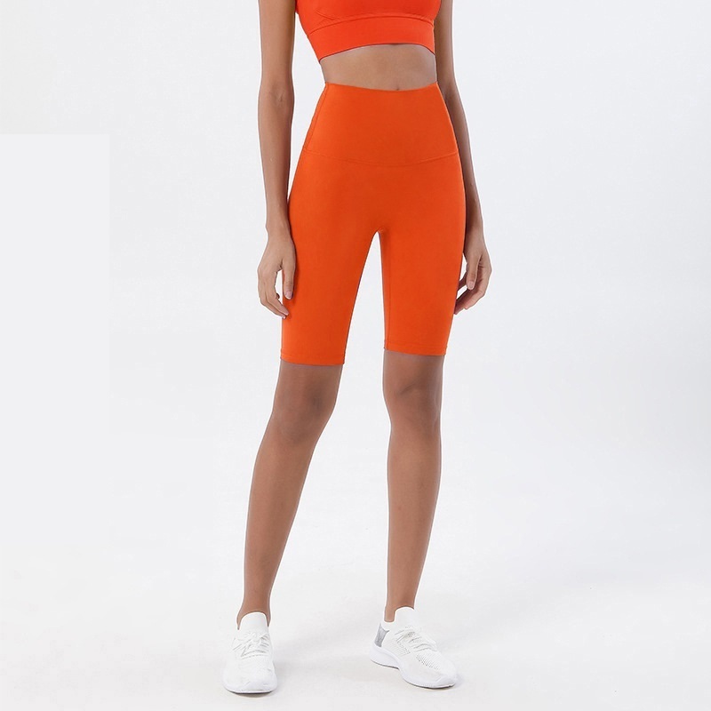 

Sexy Sports Yoga Shorts Tights High Waist Fitness Bicycle Running Pants High Waist Peach Hip Soft And Comfortable Gym Clothing, Pastel