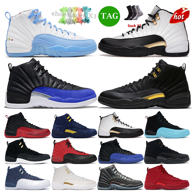 

TOP 2022 mens trainers basketball shoes 12 Black Taxi 12s Royalty Twist Utility Reverse Flu Game Winter Hyper Royal sport sneaker trainer, 13