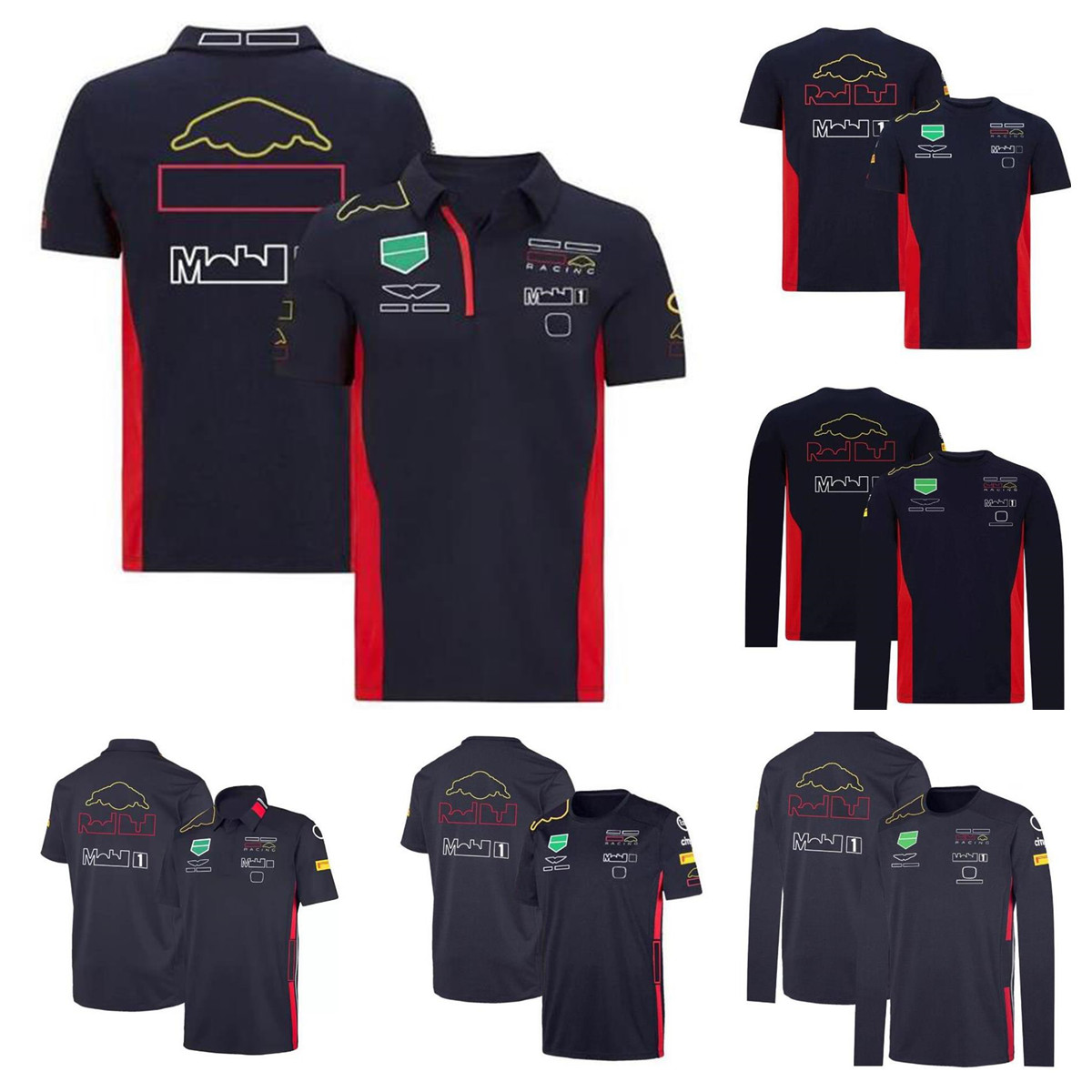 

F1 Formula 1 racing polo suit summer short-sleeved T-shirt with the same custom