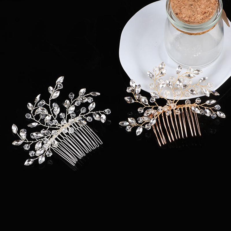 

Headpieces Bridal Women Multi-styles Hair Comb Clips Wedding Ornament Accessories Flower Pearl Crystal For Headpiece Party Headwear JewelryH