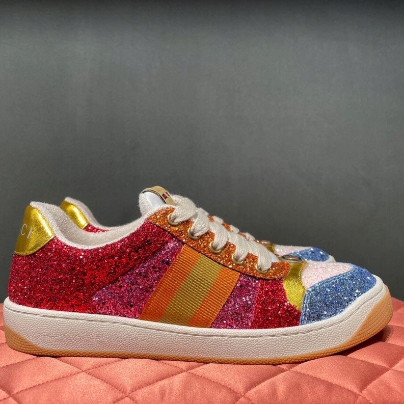 

Lovelight Screener sneakers crystal ladies sneaker shoes Webbing Sneakers Designer Stripe Fashion Dirty Leather Lace-up Tennis Shoe Fabric for women dd8