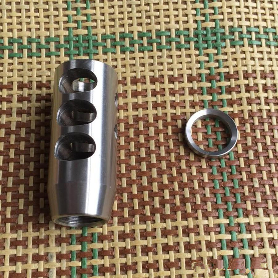 

Stainless Steel 1/2-28 Thread .223 Competition Muzzle Brake,Free StainlessWasher