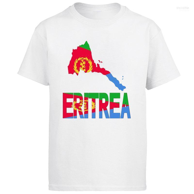 

Men's T-Shirts Funny Shirt Novelty Tshirt Eritrea Map Eritrean Flag Africa Men T-shirtMen's Bles22, White