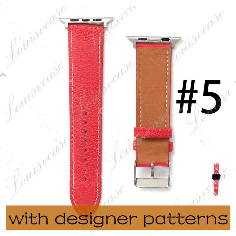

designe Watchbands Watch strap Band 38mm 40mm 41mm 42MM 44mm 45MM iwatch 2 3 4 5 6 7 bands Leather Straps Bracelet Fashion Stripes watchband