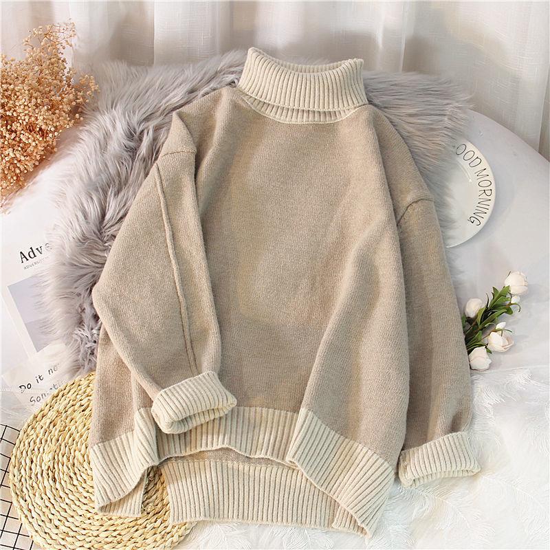

Women's Sweaters Py1147 Wholesale 2022 Spring Autumn Winter Fashion Casual Warm Nice Women Sweater Woman Female OL Turtleneck, White;black