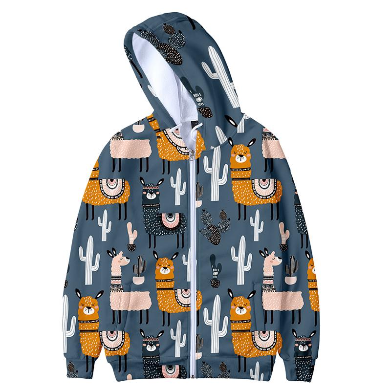 

Men's Hoodies & Sweatshirts Animal Alpaca 3D Zipper Fashion Funny Cartoon Sweatshirt Men Women Sport Tops Long Sleeve HoodiesMen's