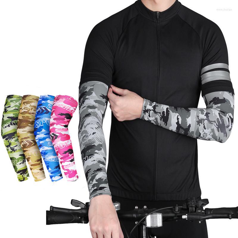 Knee Pads Elbow & Pair Ice Silk Cycling Arm Sleeves Unisex Sun UV Protection Fishing Running Sleeve Compression Outdoor Sports GuardElbow