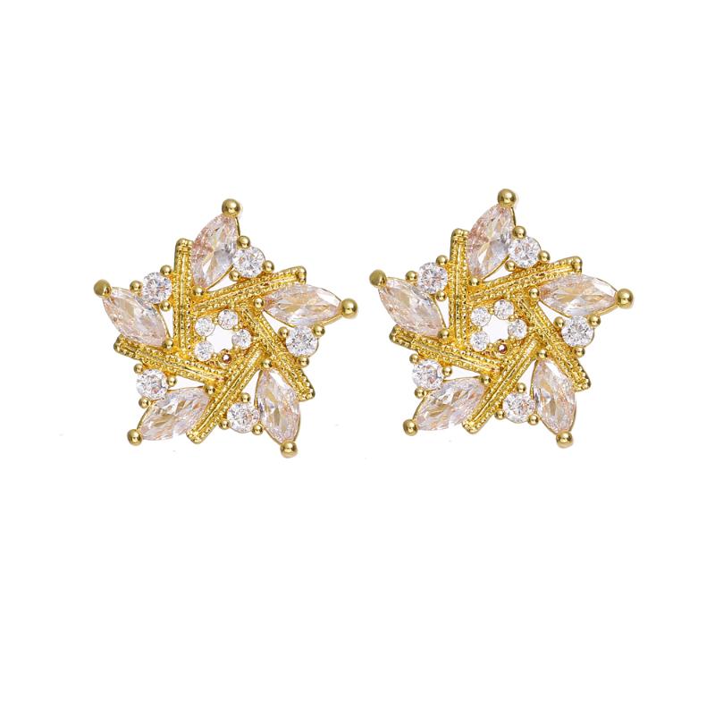 

Stud Bettyue Fascinating Star Design Earring For Women Noble Zirconia Jewelry Fashion Party Exquisite Ornament Fancy GiftStud