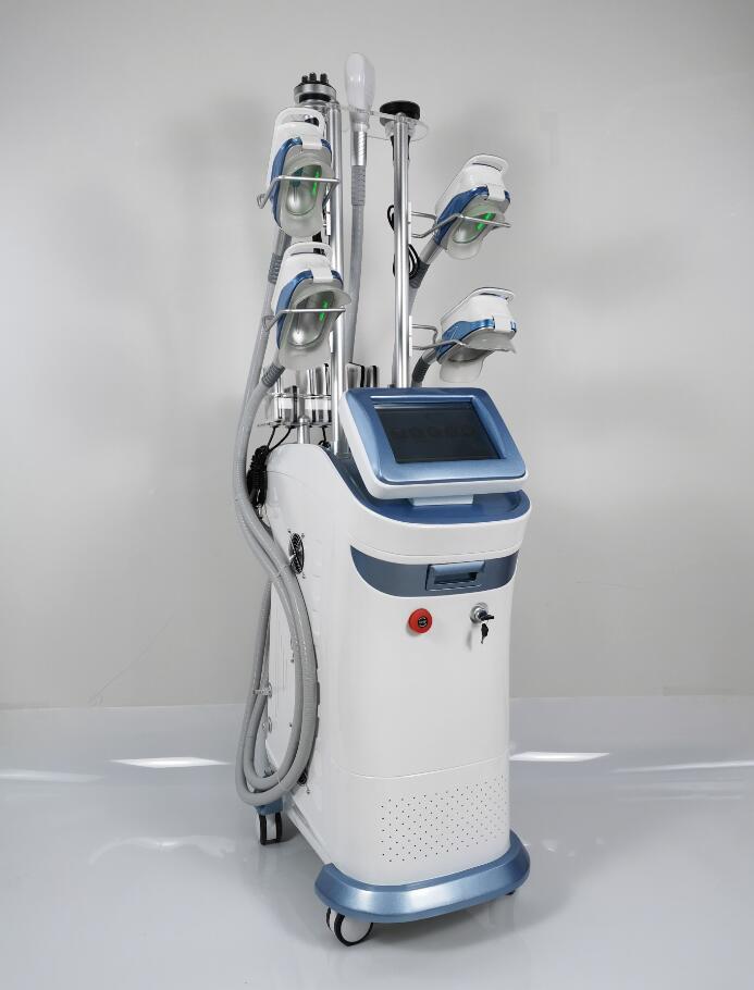 360 Degree Cooling Cryo 5 handles cryolipolysis working double chin removal weight reduce laser fat freezing shaping cavitation machine