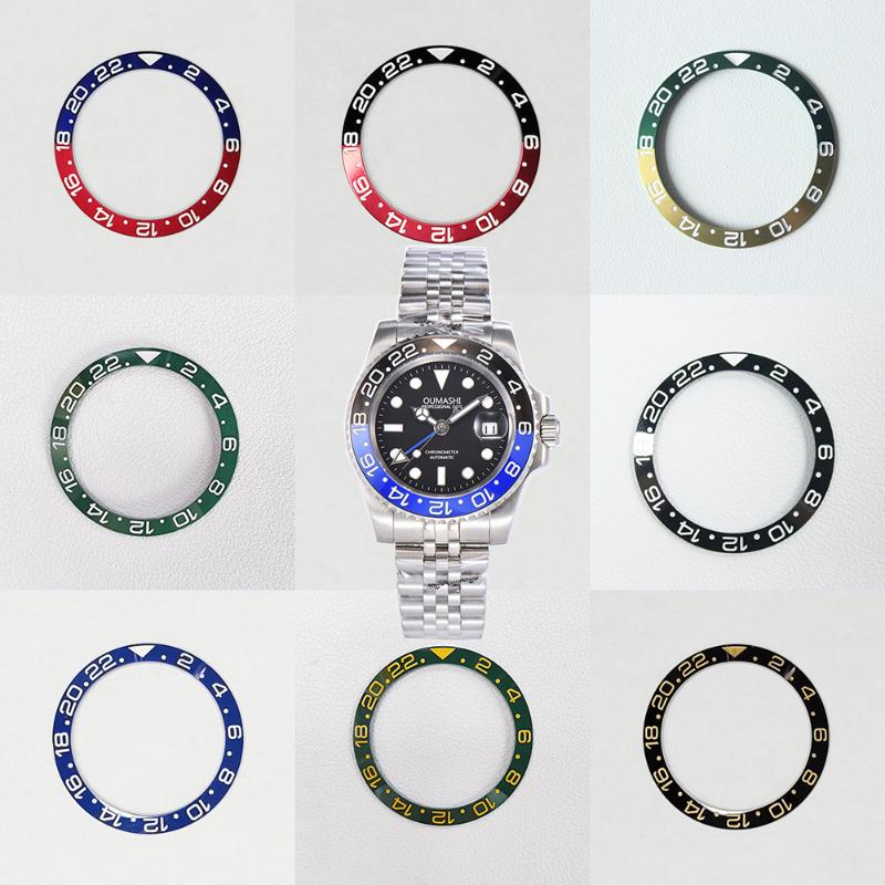 

Repair Tools & Kits 38mm Watch Ring Ceramic Bezel Insert For GMT 40mm Casing Accessories Inner Diameter 30.8mm