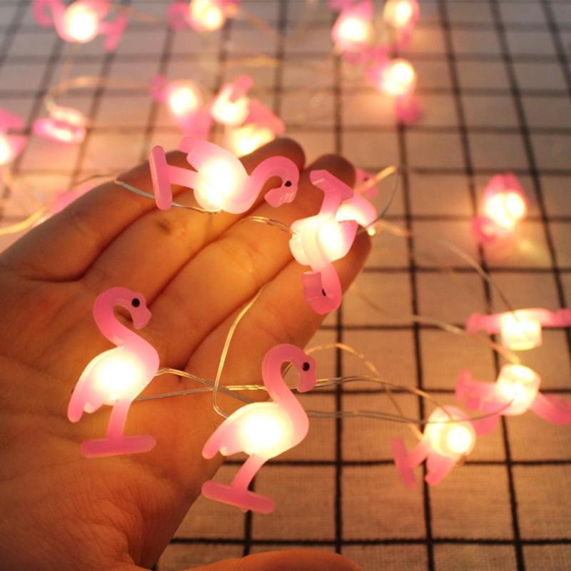 

Party Decoration 2m Pink Flamingo Pineapple Grapes Light String Ornaments Tropical Summer Birthday Wedding Decor Hawaiian