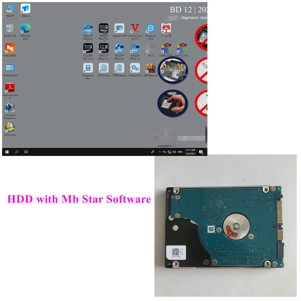

Mb Star c4 sd c5 connect 5 software hdd ssd fit for multi laptops 2022.03v newest version