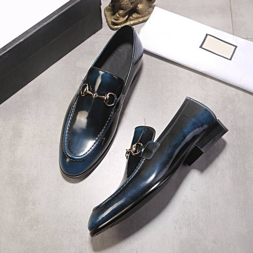 

Luxury Brand Mens Oxfords Dress Business Shoes Wedding Party Blue Wine Cow Leather Office Footwear Size 38-44, With brand logo 1081280