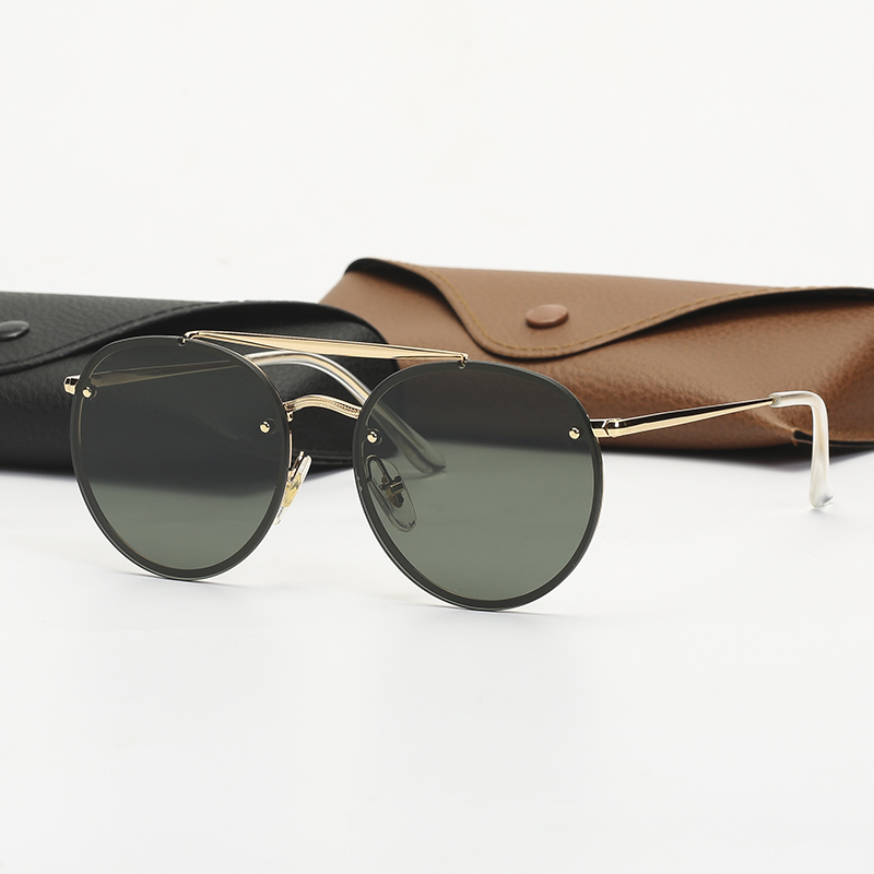 

Sunglasses for Men and Women Luxury Designer Woman Sun Glasses Alloy Frame Vintage Fashion UV400 Sunglasses with Black or Brown Box
