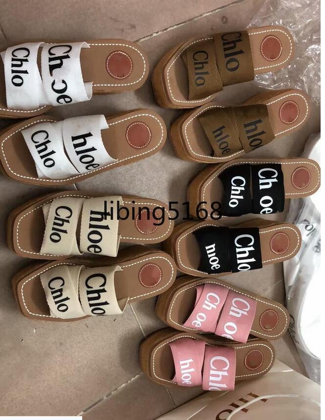 

New Cross Woven Roman Slippers Sandals Shoes Pearl Print Slide Summer Wide Flat Lady Canvas Sandals luxurys designers Slipper, Gold