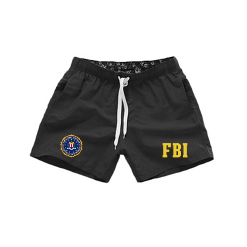 

FBI DEA Beach Board Lightweight Solid Color Breath Quick Dry Swim Shorts Men Summer Fashion Bottoms Surfing Swimming 220616