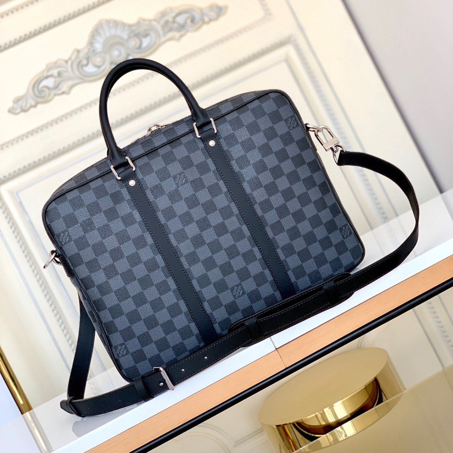 PORTE N41478 Briefcase DOCUMENTS Mens Business Designer Bags Luxury Package VOYAGE YSLs Quality GGs LOUISS VUTTONS LVs High Gjmbb