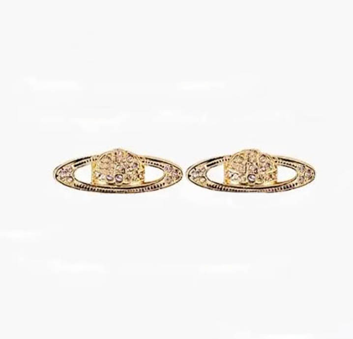 

Fashion have stamps diamond stud earrings classic punk jewelry for woman man lover gift with box