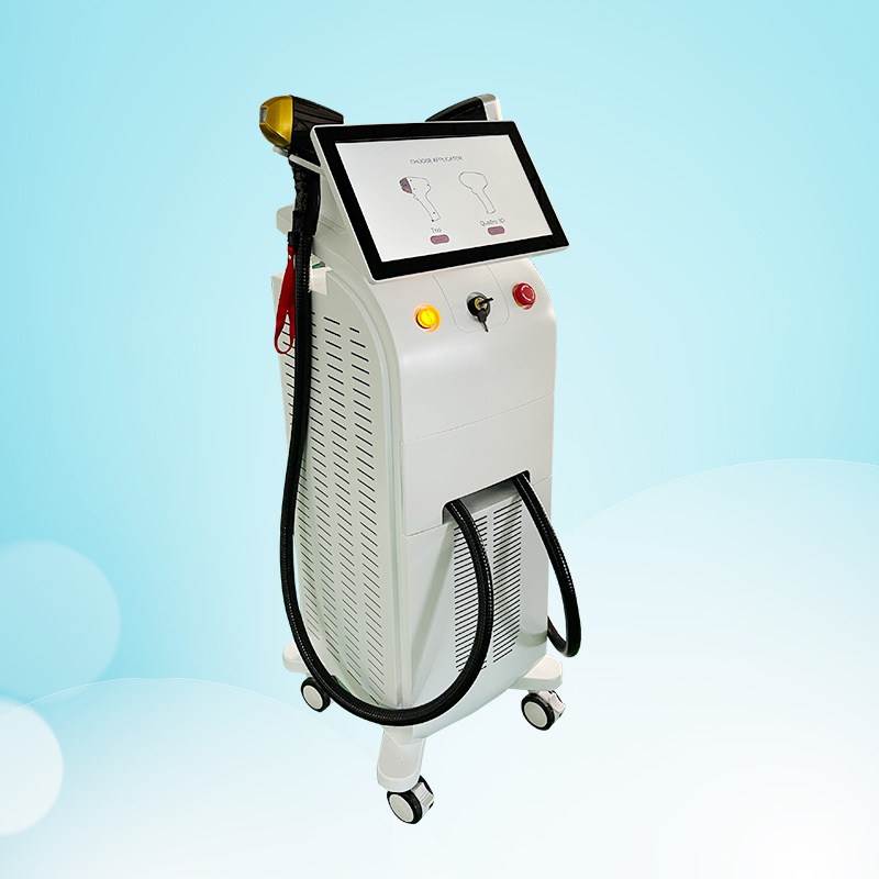 

2022 Double Handle Diode Laser Hair Removal Machine with factory directly sales price spa clinic use