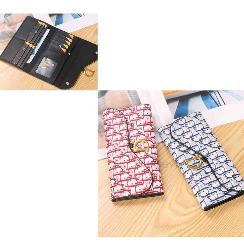 

Designer Pu Leather Long Card Wallet Woman Mens On Chain Mini New European And American Di Brand Zero Wallet Womens Card Foreskin Clip, 1111