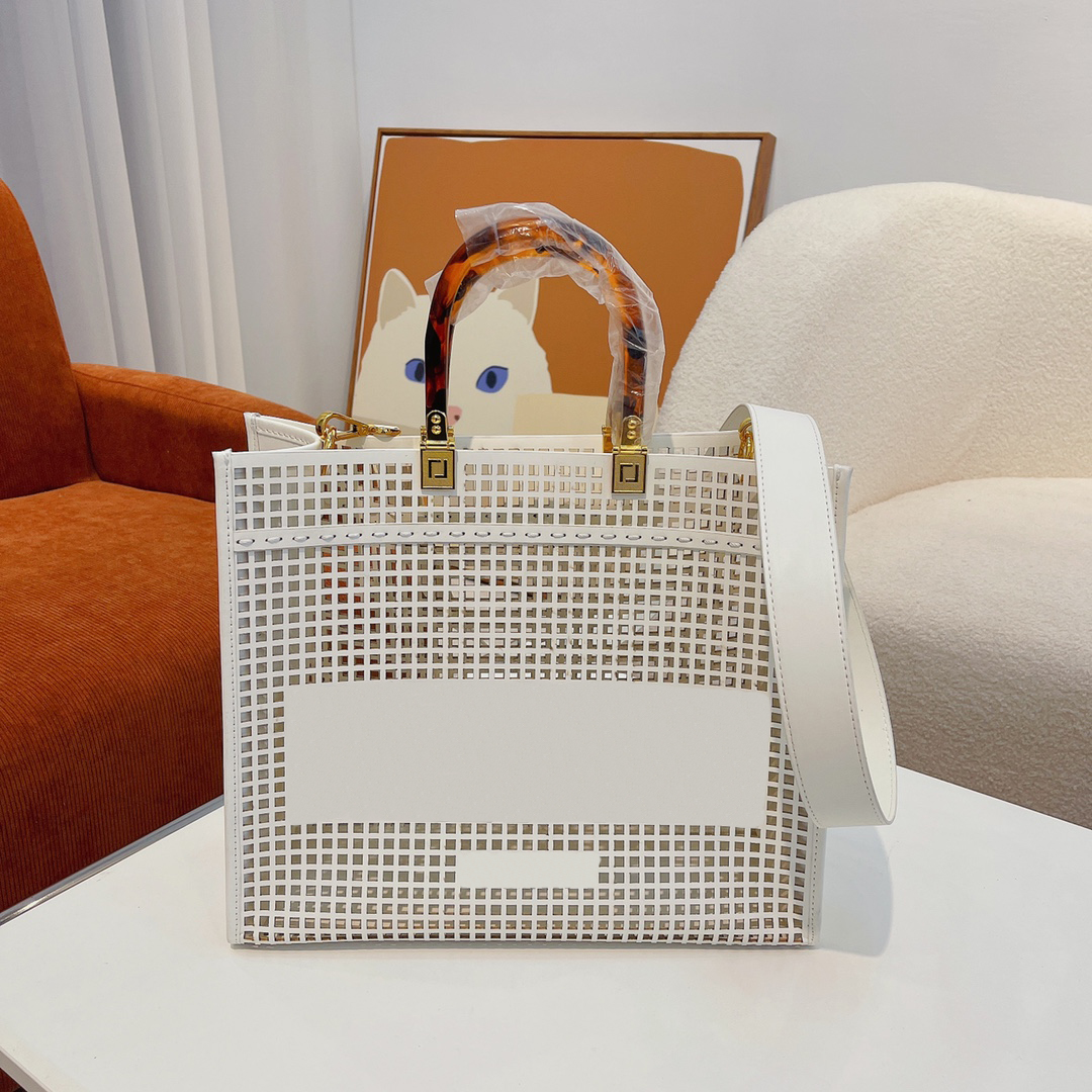 

tote bag tote bags Women designer handbags fashion all-match Classic Large capacity hollow out alphabet pattern handbag, Fau01 35*14*30cm