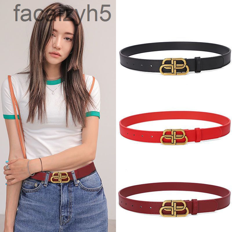 

Belts designer belt[]All match tiktok lady's brief youth student ZTL6, Black