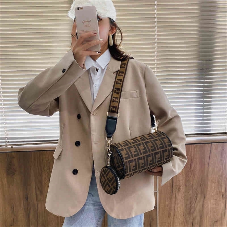 

Explosive models 66% OFF 2022 New Fashion Handbags small belt foreign style barrel pillow, Coffee