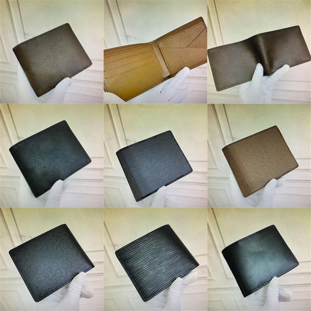 

M60895 Men Designer MULTIPLE WALLET Luxury Short Wallet Bifold Pocket Coin Credit Card Holder Pouch Purse Classic Fashion Canvas L249y, Monograms