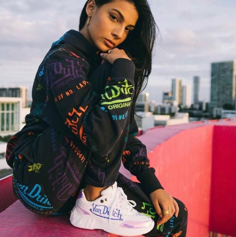 Pantalon de deux pièces pour femmes Pantalon à manches longues Ensemble Von Néerlandet Lettre Imprimer Graffiti Outfits Casual Tenuilles Poches Z