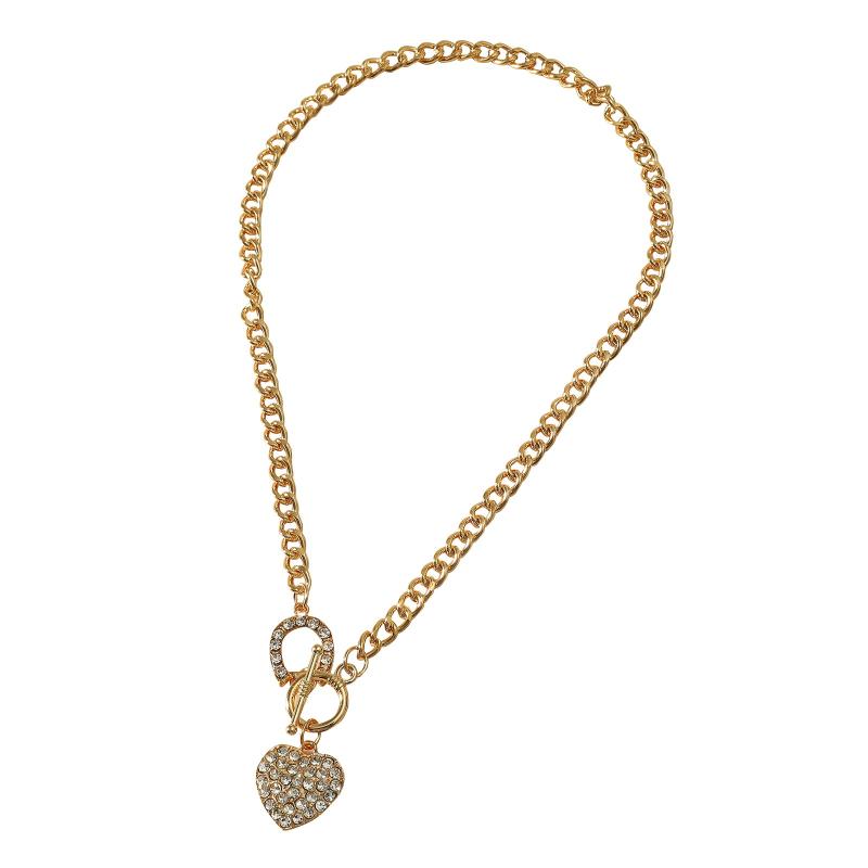 

Chains Lovers Necklace Clavicle Gift Chain Fashion Love Heart-Shaped Holiday Necklaces & Pendants