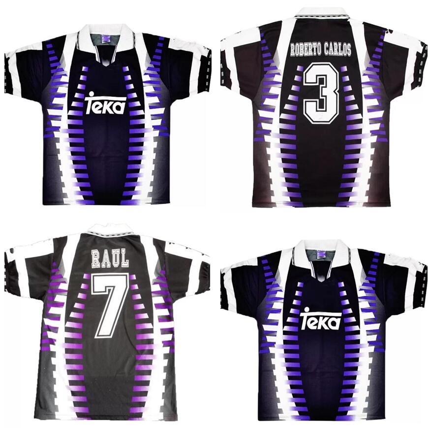 

Retro classic 1997/1998 MadridS finals third soccer jerseys Real R.CARLOS J.M.GUTI RAUL I.CASILLAS BECKHAM RAUL REDONDO 97/98 Football Shirt Uniforms, 97/98 3rd