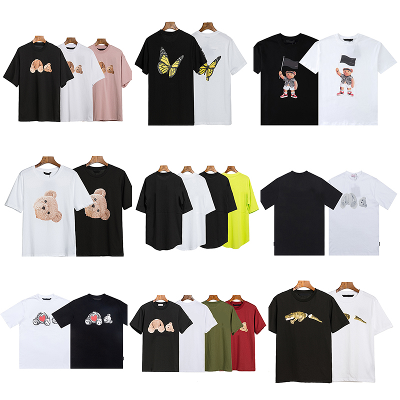 

Brand Mens t shirt Beauty tide large back printing PALMS Letter Designer tee round neck Men's T-Shirts short sleeve T-shirt men and women 4 colors tops Qulity polo shirt, Desiccant (not sold separately)