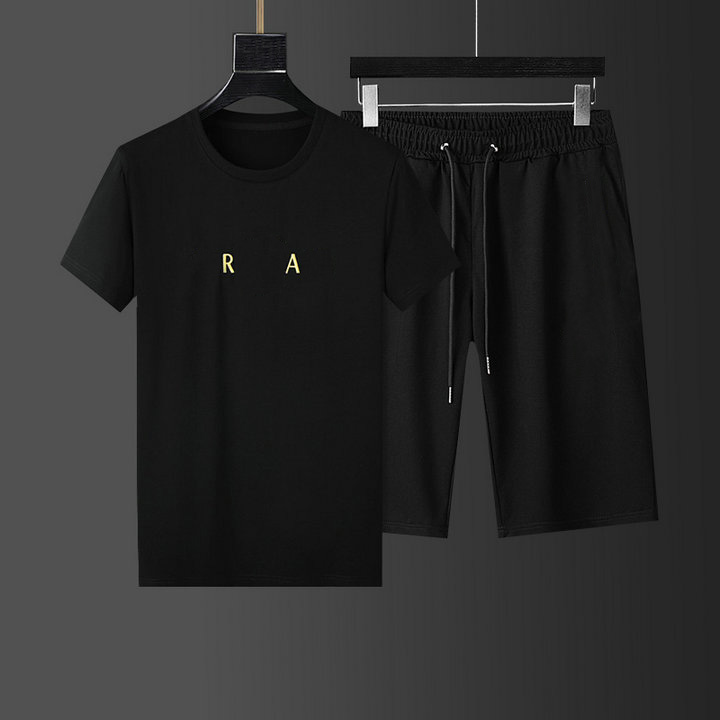 

22ss Designer T Shirt Suit Pants Chest Letter Laminate Print Short Sleeve High Street Loose Oversized Casual 100% Cotton Tops for Men and Women, Supplier
