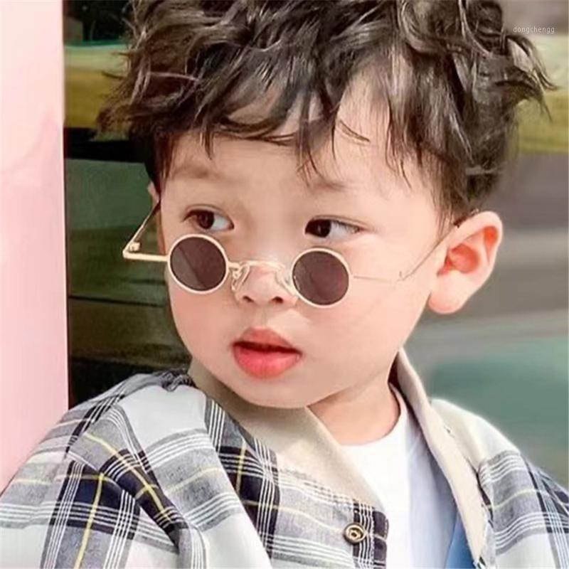

Sunglasses Kids Glass Girl Boys Retro Round Frame Party Children Personality Outdoor Street Shooting Punk Glasses For UV400