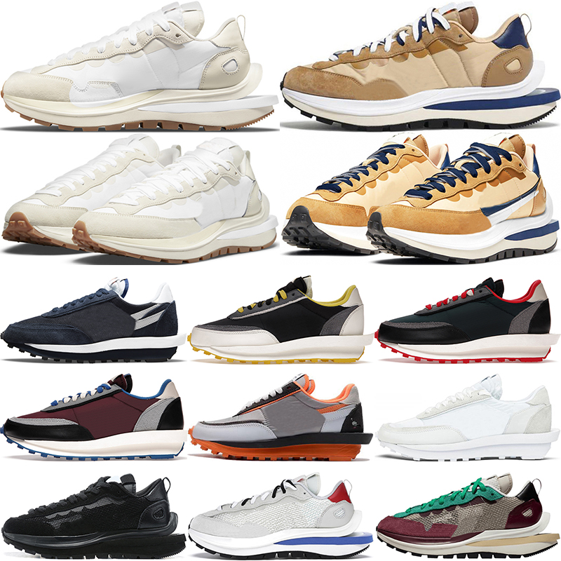 

Sacai vaporwaffle men women casual shoes LdWaffle Noir White Nylon Dark Iris ldv Sesame Sail Pure Platinum platform Fragment Undercover trainers sneakers