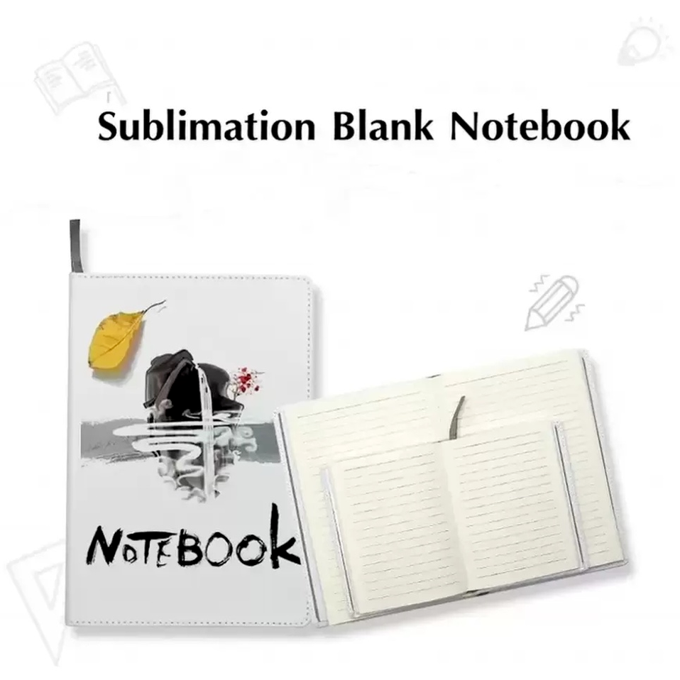 

Blank Sublimation Notepads A4 A5 A6 Sublimation PU Leather Cover Soft Surface Notebook Hot transfer Printing Blank DIY Gifts sxmy30