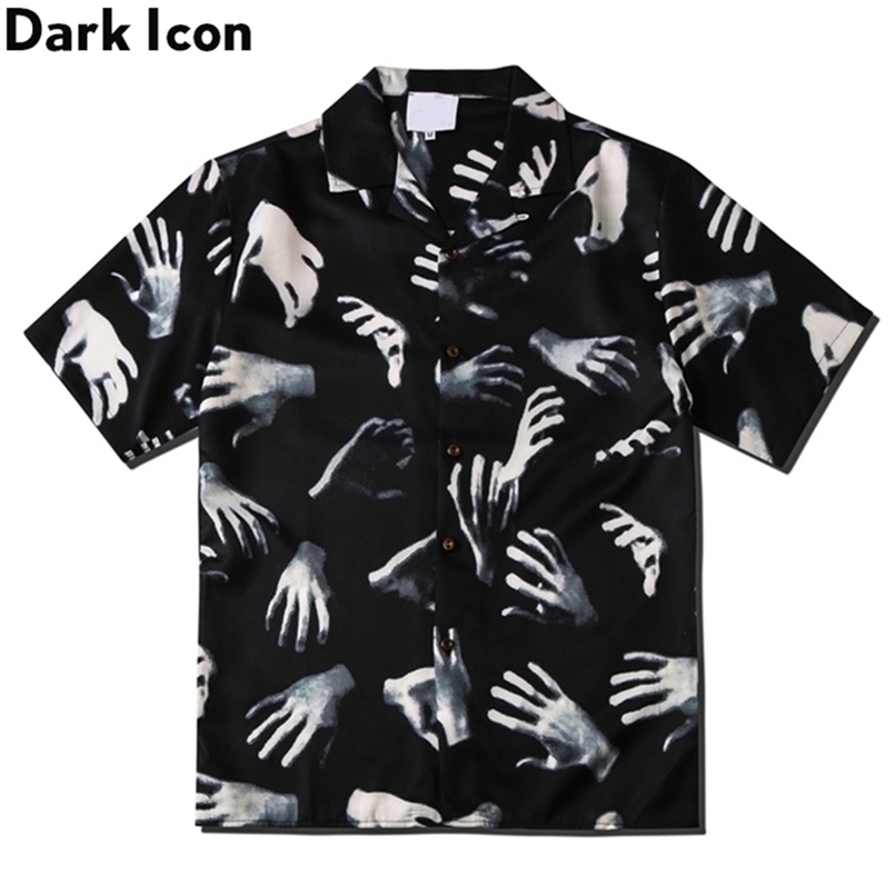 

Dark Icon Printed Vintage Street Shirts for Men Summer Hawaiian Shirts Male Top 220401, Hawaiian shirt