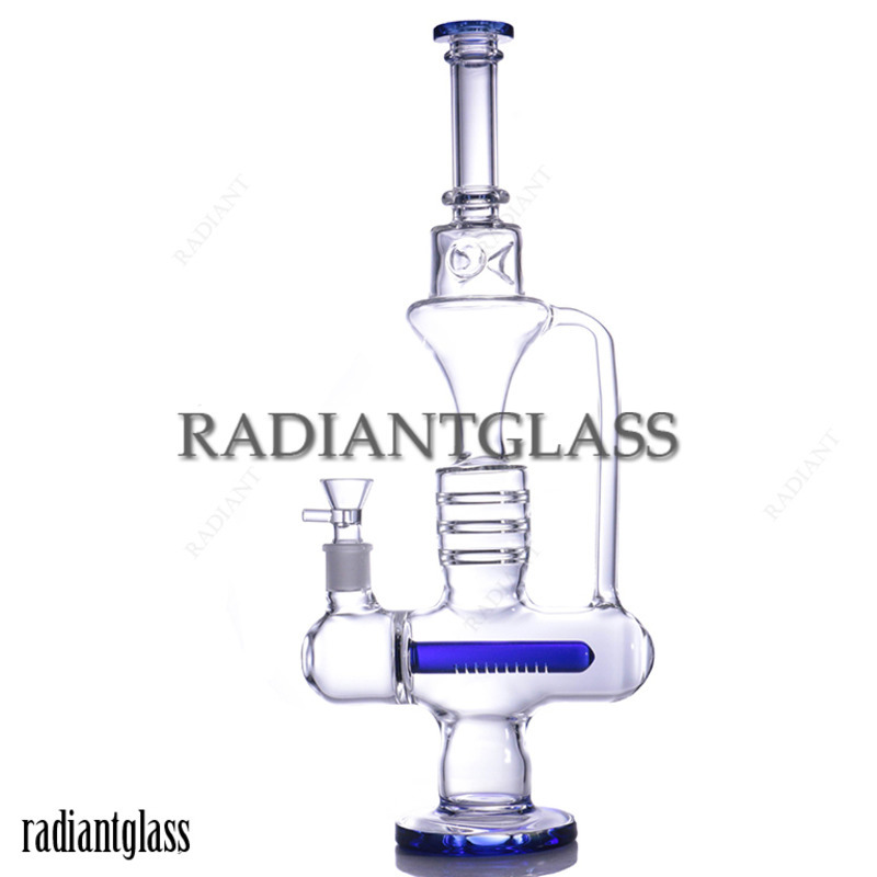 

Hookan 15.4'' Tall one-arm inline recycler bong water pipe