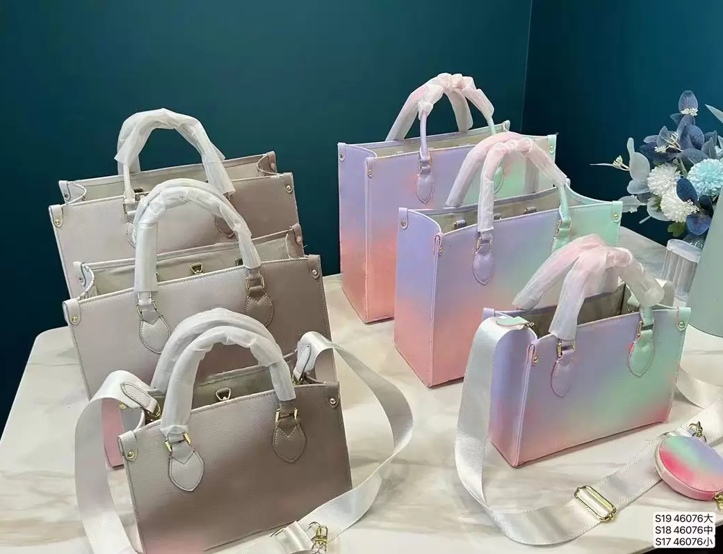 

25 33 41cm Top Quality Women Shoulder Crossbody Bags Handle Purse Tote Bag PVC Leather Shopping Bag Purse 4ap0996 4ap0996, Grey