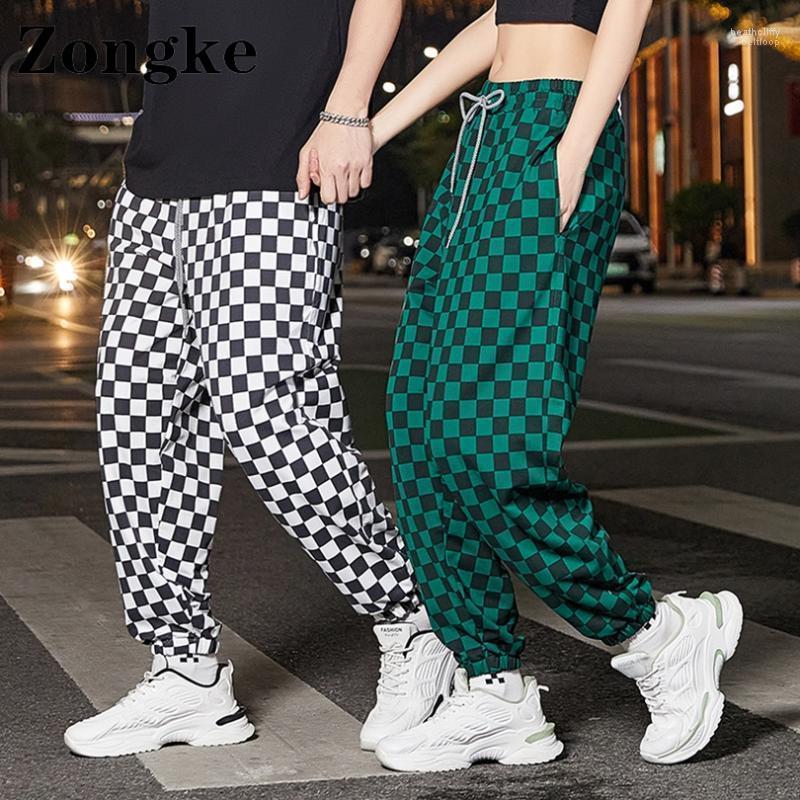 

Men's Pants Zongke Plaid Streetwear Joggers Men Harem Chinese Size 3XL Ankle-Length Sweatpants Trousers Fashion 2022 ArrivalsMen's Heat22, Yellow