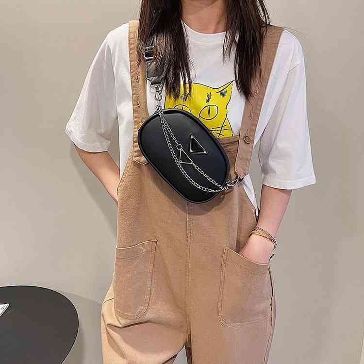 

Handbags 2022 new summer small round sling one Shoulder Messenger Bag Travel mobile phone mini women's bag Purse, White