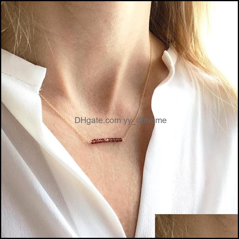 

Pendant Necklaces Pendants Jewelry Cute Little Druzy Glass Bead Necklace Exquisite Tiny Clavicar Choker For Women Accessories Wholesale Dr