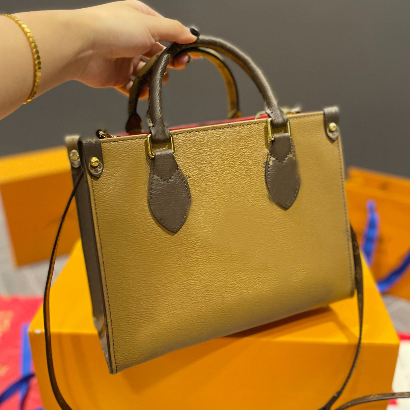

Shopping bag Genuine leather bags Designer Brand Luxury Fashion Shoulder Handbags top Quality Women Phone Bag Wallet Crossbody Metallic totes letter lady handbag, No bag
