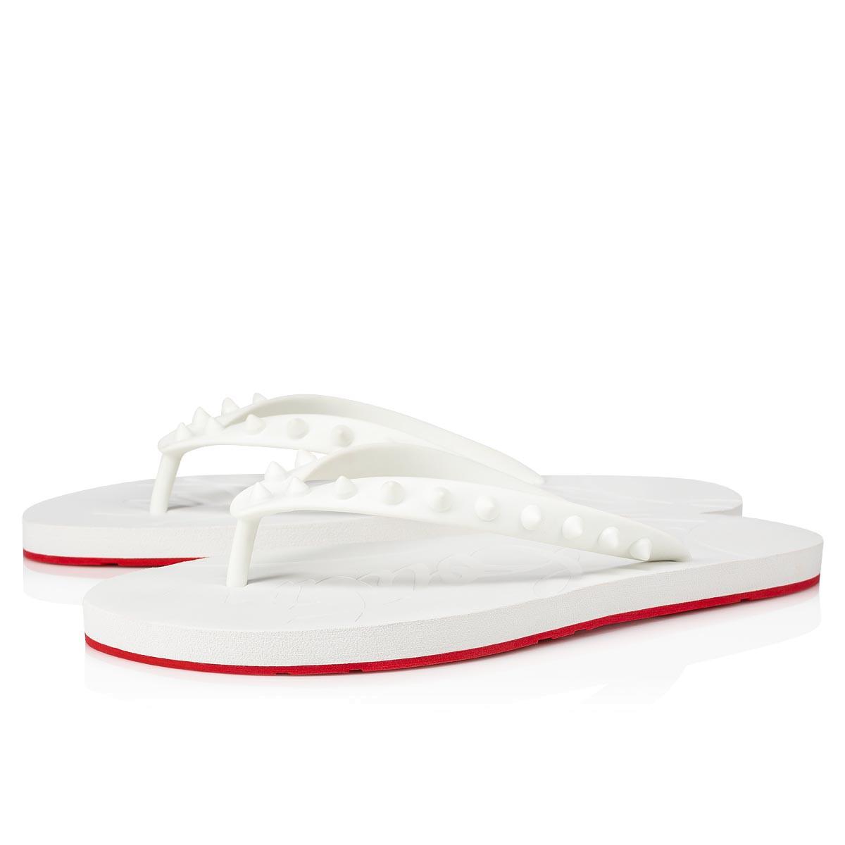 

Luxury Designer Men's Red Rubber Sole Loubi Flip-Flops Flat Sandals Slippers Rivet Flats Outdoor Beach Casual Flip-Flops cool
