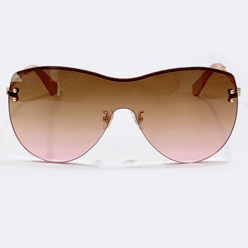 

2022 Oval Rimless Sunglasses Female Fashion Personalized Gradient Eyewear Ornamental Elegant Oculos De Sol