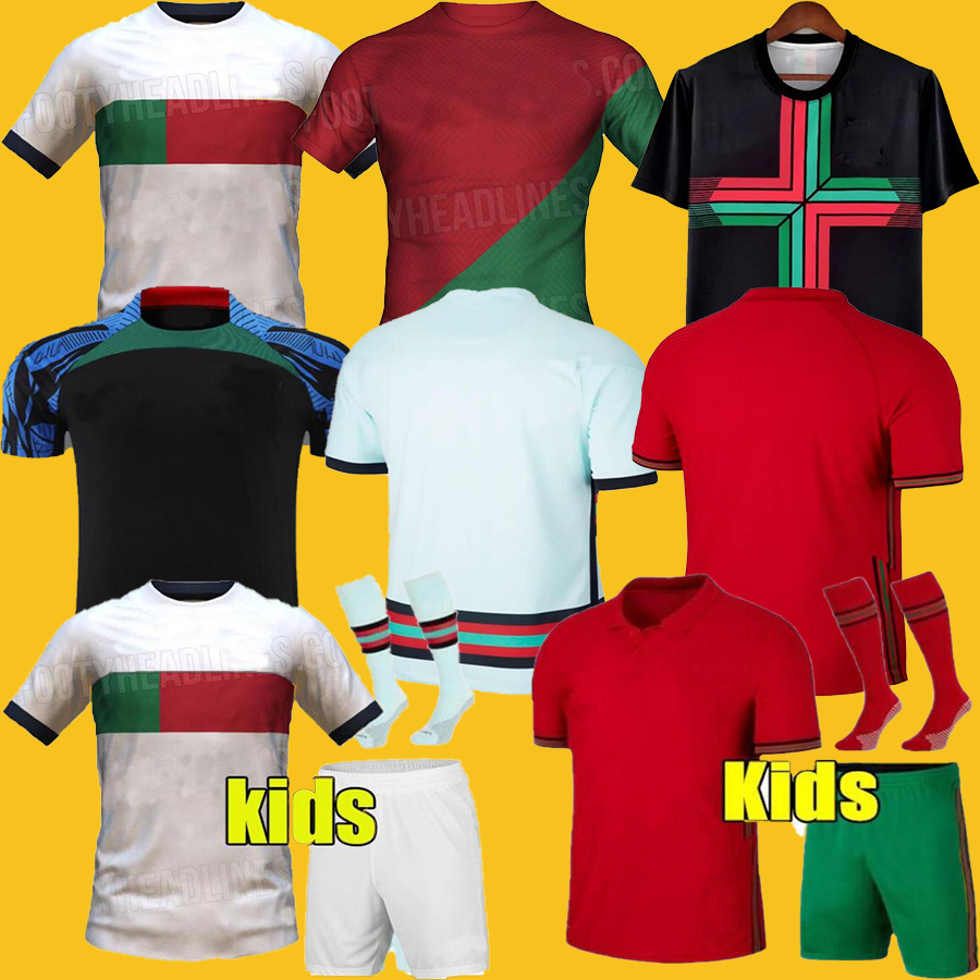 

2022 EURO202 Soccer jerseys Portogallo 100th Training Bruno Fernandes 22 23 Andre Silva Joao Felix NEVES DIOGO J. Ruben Dias Men Women Kit, 2022 new